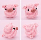 Crochet Kit for Beginners: Pink Pig Crochet Kit, All You Need in, Include - Image 2