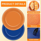 48Pcs Orange and Blue Paper Plates and Napkins Blue and Orange Party - Image 3