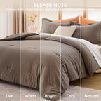MUXHOMO Full Comforter Sets, All Season Ultra Soft Down Alternative Bedding - Image 9