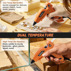 Hot Glue Gun Dual Temp with 32 Glue Sticks, Quick Preheat Hot Glue Gun - Image 3