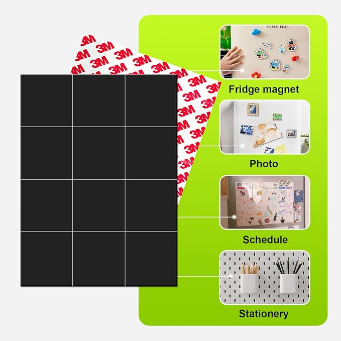 Small Magnet Sheets with Adhesive Backing, Make Sticker - Image 2