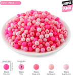 300Pcs Silicone Beads 9mm Mix Color, Bulk Silicone Beads 9mm - Image 2