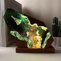 Custom Dog Memorial Gifts, Personalized Space Resin Lamp by NICEHERA