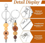30 Pack Beadable Keychains Bars DIY Blank Beadable Keychains Metal Beaded - Image 3