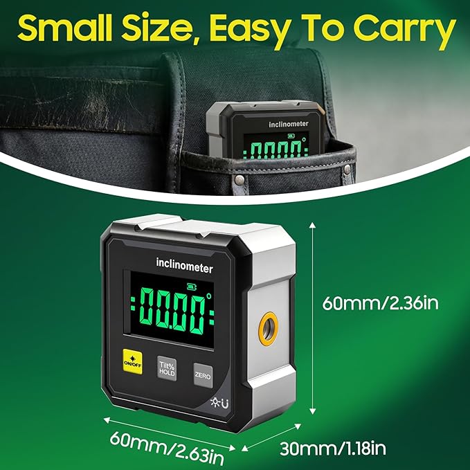 Digital Angle Finder Protractor Tool, 4×90° High Accuracy Measuring Tool - Image 7