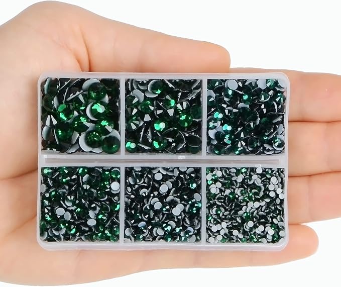 4000pcs Mixed Size Hot Fix Round Crystals Gems Glass Stones Hotfix Flat Back - Image 6