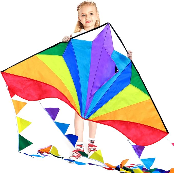 HONBO Large Delta Kite for Kids & Adults, Extremely Easy to Fly Kite for Beach by HONBO