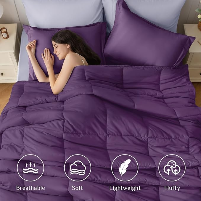 JOLLYVOGUE King Comforter Set, Ultra-Soft Bed in a Bag King Size 7 Pieces - Image 2