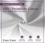 CirclesHome Wedge Pillow Cover 100% Cotton, Zippered Wedge Pillow Case Protector - Image 5