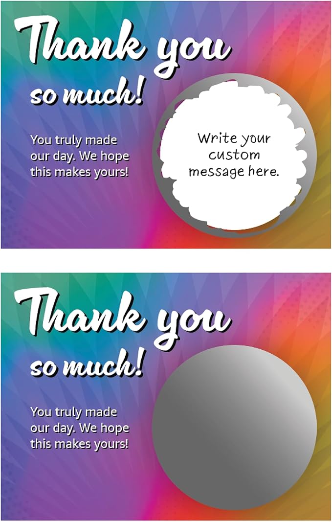 My Scratch Offs Small Business Thank you Promotion DIY Make Your Own Scratch - Image 6