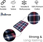 Pico Textiles 20 Yards Bolt Navy Blue and Red Tartan Plaid Flannel Fabric - Image 4