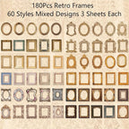 180Pcs Scrapbook Embellishments Window Frame - Image 2