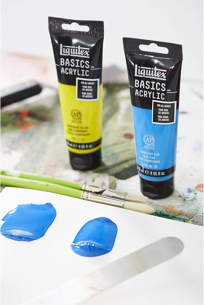Liquitex BASICS Acrylic Paint, 118ml Tube, Rose Pink - Image 7