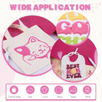 Tintnut Purplish Pink Puff Heat Transfer Vinyl Roll, easy cut & weed, stretch - Image 5