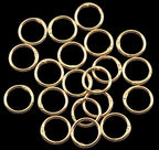Round Carabiner Clip Bulk 20pcs 1.3 Inch Gold Circle Carabiner Key Ring Clips - Image 2