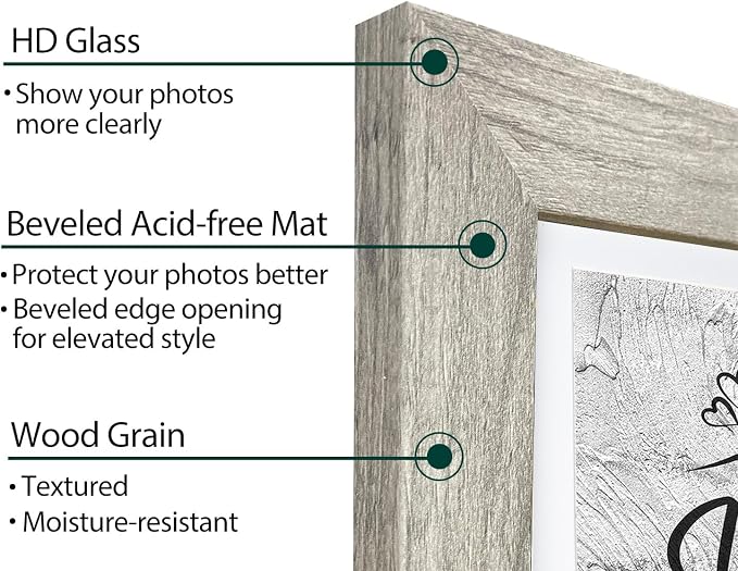 Califortree Grey 5x7 Picture Frame - Image 2