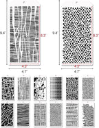 Mixed Media Art Stencils, Layering Templates - Image 2