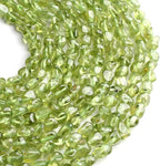 HAAMIIQII Natural Green Peridot Pebble Stone 4-6mm Small Irregular Freeform - Image 4