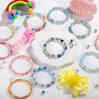 Funtopia Pearl Beads for Bracelets, 6mm 8mm Colorful Round Beads for Jewelry - Image 3