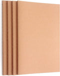 ZZTX 4 Pack Blank Kraft Notebooks A5, 36 Pages, 8.3 X 5.5 Inch | Kraft cover by ZZTX