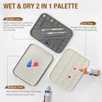 golden maple Wet Pallet for Painting Miniatures 2 in 1 Dry and Wet Palette - Image 4