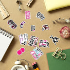 Cheerleading Motivational Quote Stickers Pack 50Pcs Vinyl Waterproof Sticker Set - Image 7