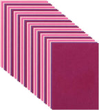 40 Pcs Stiff Felt Fabric Sheet for Crafts, 1mm Thick and 8”x12”Pink Series Felt by Tiparts
