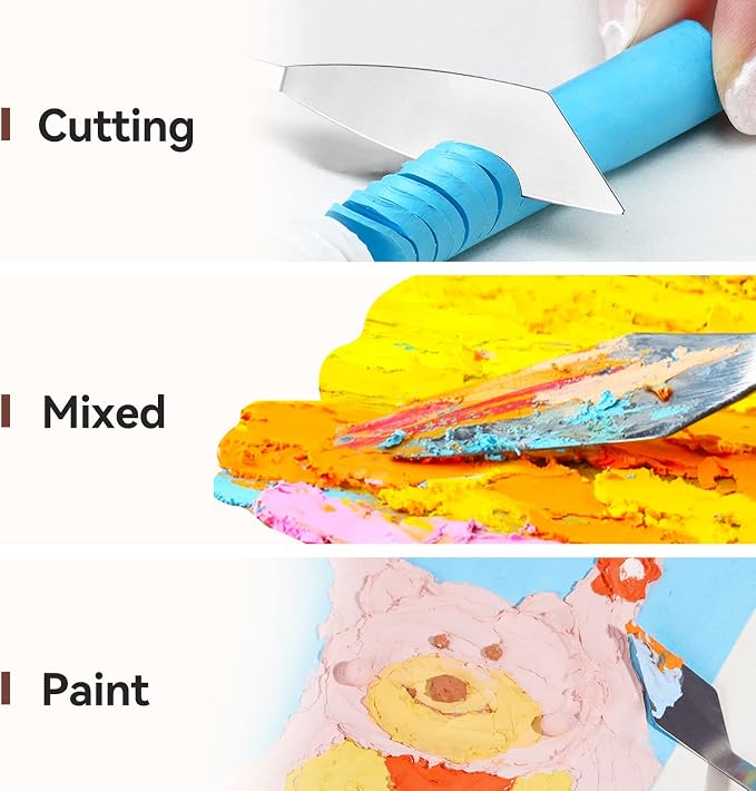 2 Pieces Palette Knife Set Stainless Steel Spatula palette knife - Image 3