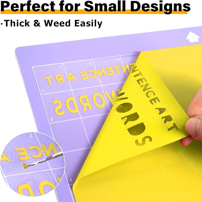 HTVRONT Heat Transfer Vinyl Yellow HTV Rolls, HTV Vinyl - Image 4