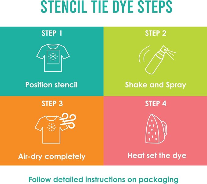 SEI 8 Pack Playful Pastel Tie Dye Spray Kit, Tye Dye Kits - Image 8