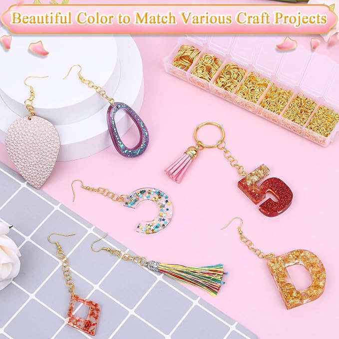 Paxcoo Gold Jump Rings for Jewelry Making - Image 6