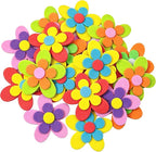 60PCS Double Layer EVA Foam 3D Flower Wall Stickers Self Adhesive Petal Foam by LUORNG