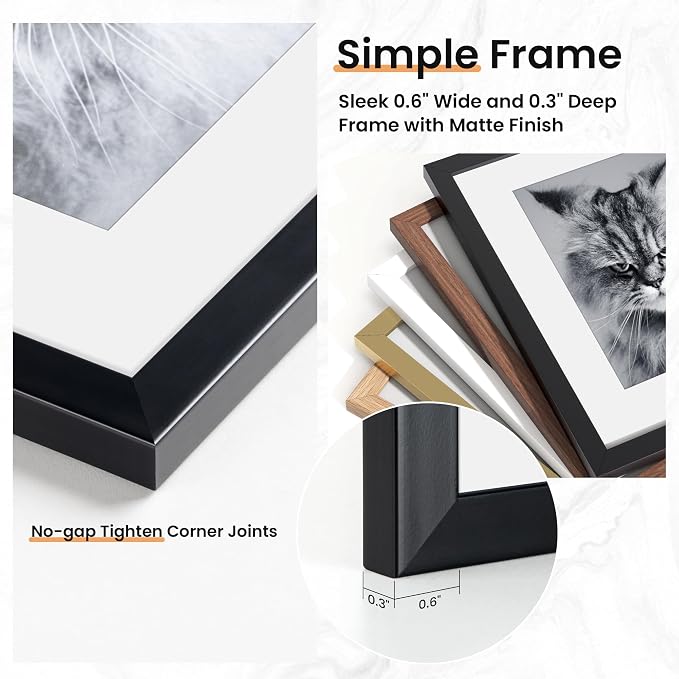 Venusmiles 15 Pack Picture Frames Collage Wall Decor, Gallery Frame Set - Image 6