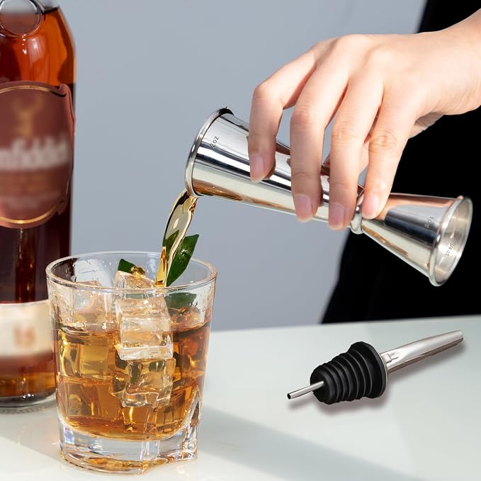 Briout Jigger and 2 Pourers, Double Cocktail Jigger Japanese Premium 304 - Image 7