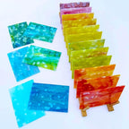 LITMIND 24 Sheets Premium Mottled Opal Stained Glass Sheets – 6 x 4 Inch - Image 3