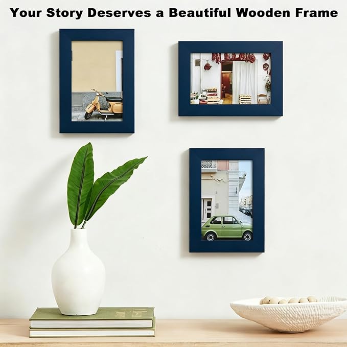 RPJC 4x6 inch Picture Frame Made of Solid Wood High Definition Glass - Image 4