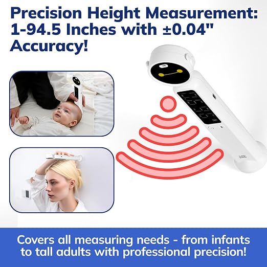Portable Height Measurement for Kids & Adults | 3-Second Infrared Digital - Image 5