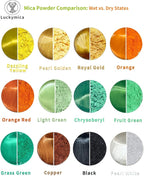Mica Powder, 24 Colors Pearlescent Pigment Powder - Image 3