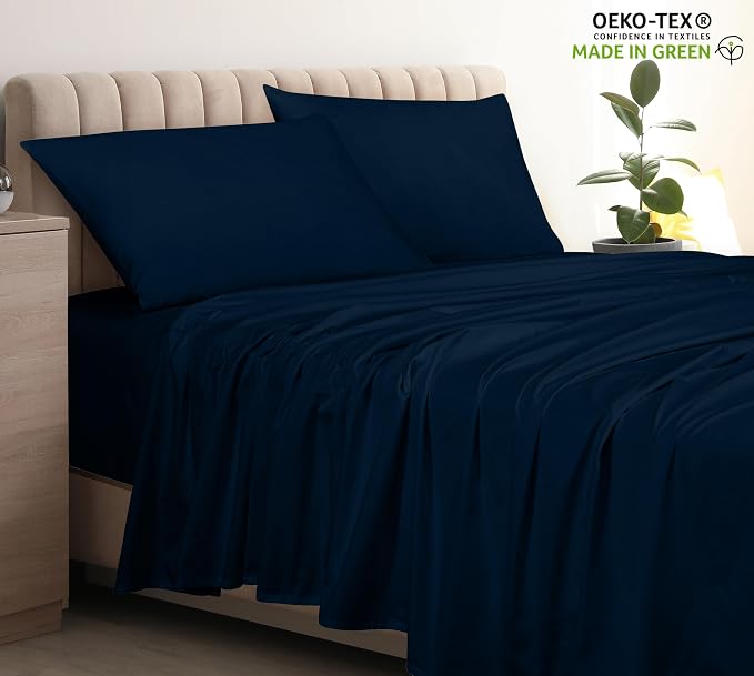 400 Thread Count 100% American Grown Cotton Flat Sheet - Image 3
