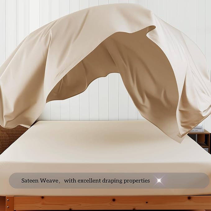 Cotton Flat Sheets Only, 600 TC 100% Cotton Flat Sheet Top Sheet Only, King - Image 9