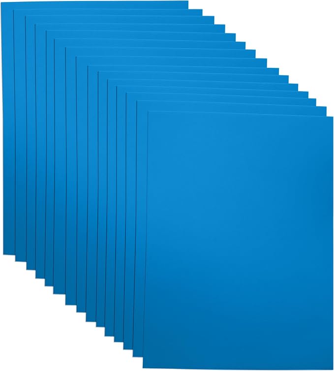 Blue EVA Foam Sheets for Crafts, 9 x 12 Inch, 2mm Thickness, 15 Pack – Ideal by Ader+Products