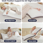 Rainmr Shredded Memory Foam Thick Body Pillow, Breathable Extra-Firm Large - Image 6