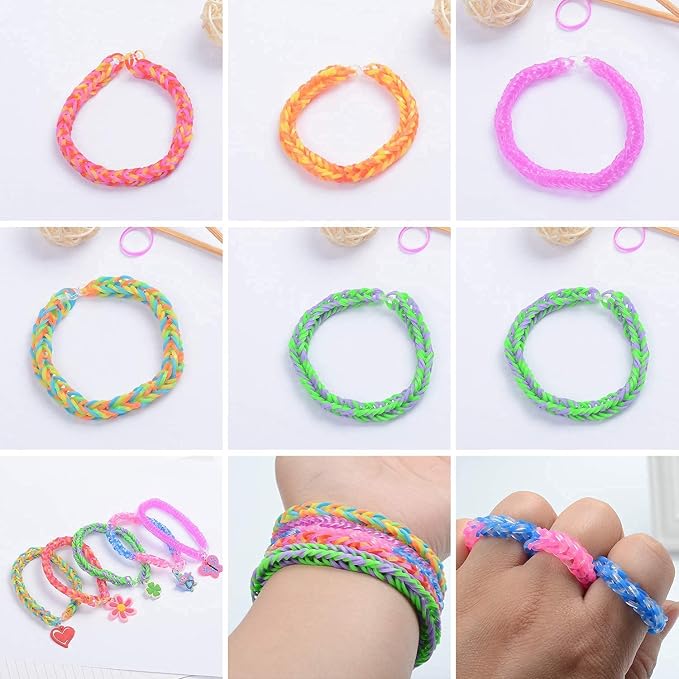 JIYAKO 2500+ Rubber Band Bracelet Kit, Loom Bracelet Making Kit - Image 6