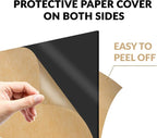 SimbaLux Acrylic Sheet Black Opaque Cast Plexiglass 12”x12” 1/4” Thick 6mm | - Image 3