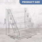 CELSOL Upgraded 5 Tier Acrylic Card Display Stand, Sports Cards, Stickers & - Image 2
