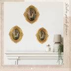 Wonderjune 3 Pcs Vintage Picture Frames Antique Set Baroque Ornate Gold Arched - Image 6
