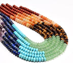 5x8mm Natural Rondelle Beads – Loose Gemstone Spacers - Image 2