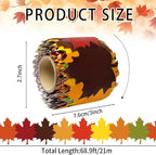 69 Ft Fall Bulletin Board Decorations Maple Leaves Shape Die-Cut Bulletin Board - Image 2