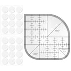 Curved Corner Cutter Quilting Ruler Acrylic Sewing Patchwork Ruler Quilting by Unknown