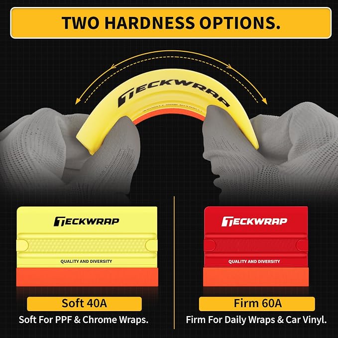 TECKWRAP Felt Squeegee for Vinyl Wrap Window Tint, Soft/Hard | Pro Car Wrap - Image 3